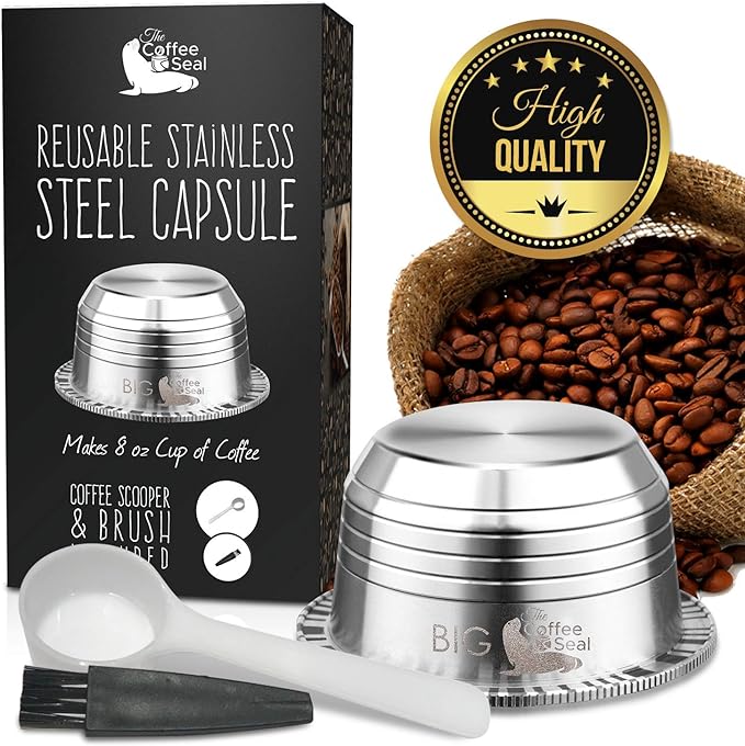 The Coffee Seal Reusable Stainless Steel Capsule