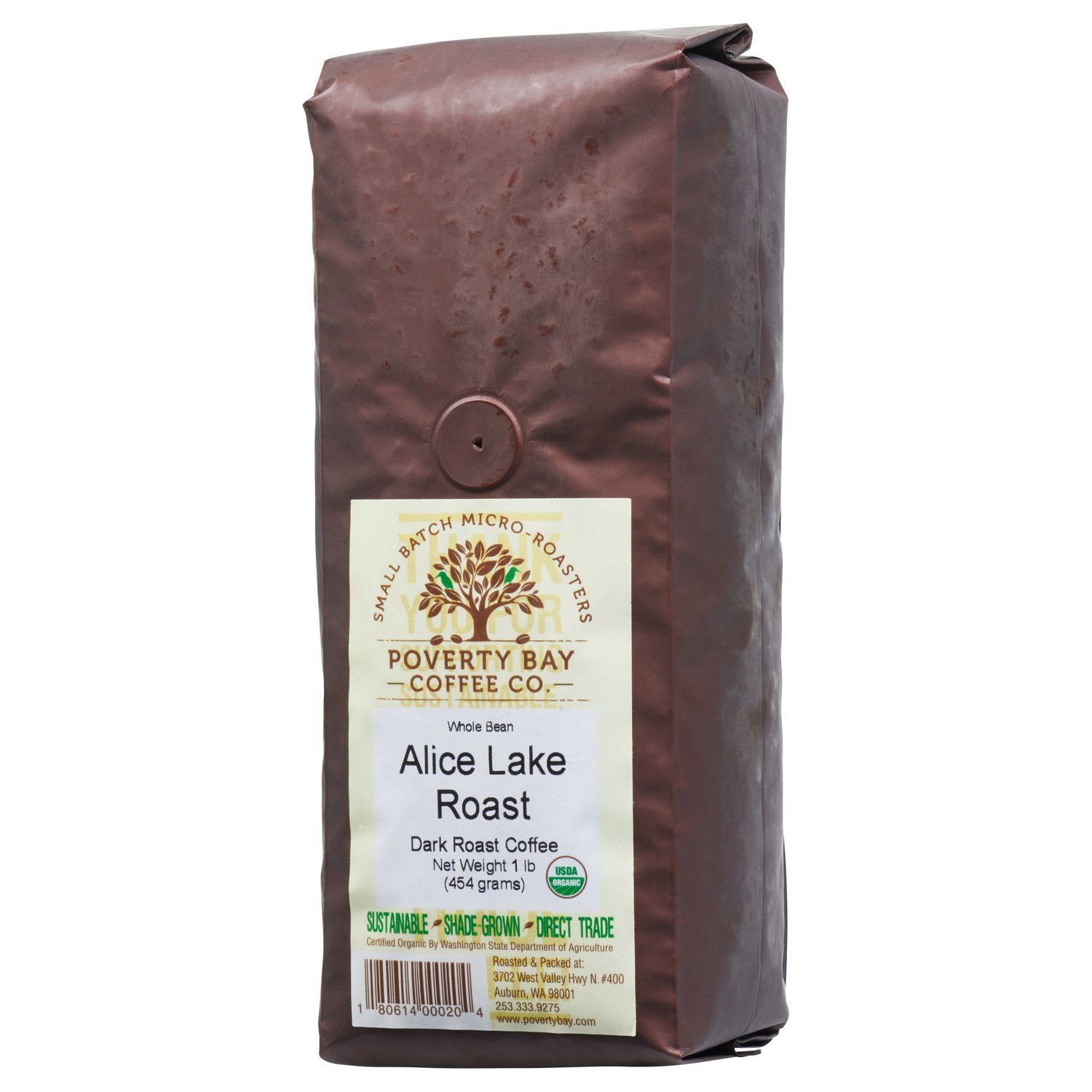 Poverty Bay Alice Lake Organic Coffee