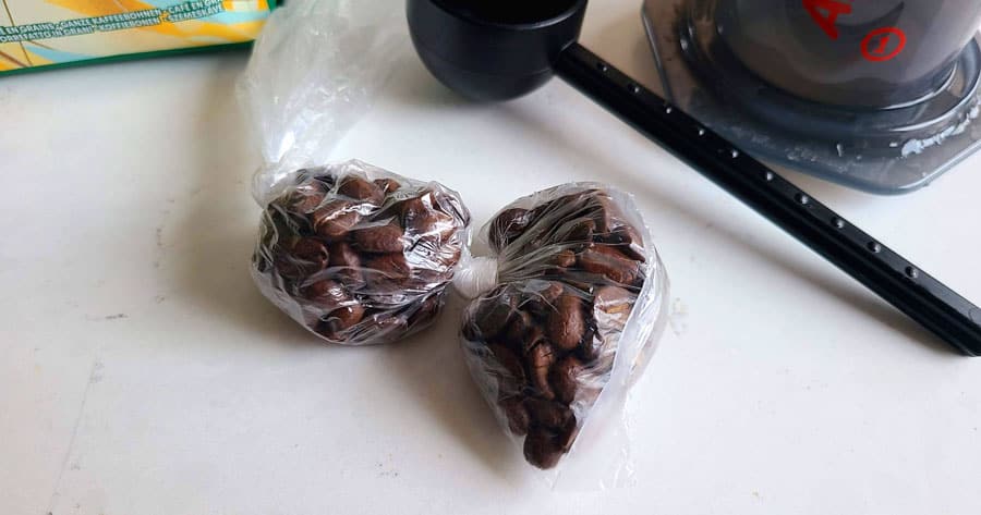 Coffee Beans Portioned Travel