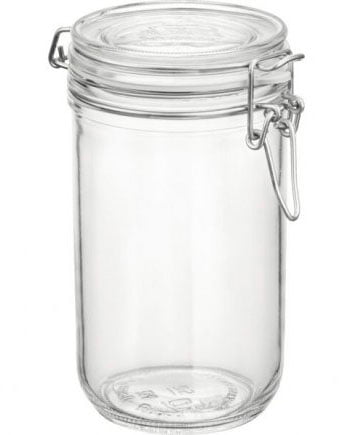 Mason Jar With Attached Lid