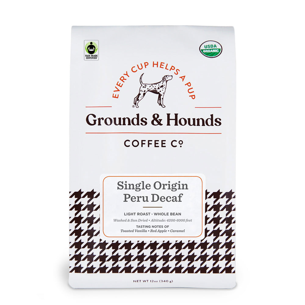 Grounds and Hounds Peruvian Light Roast Decaf