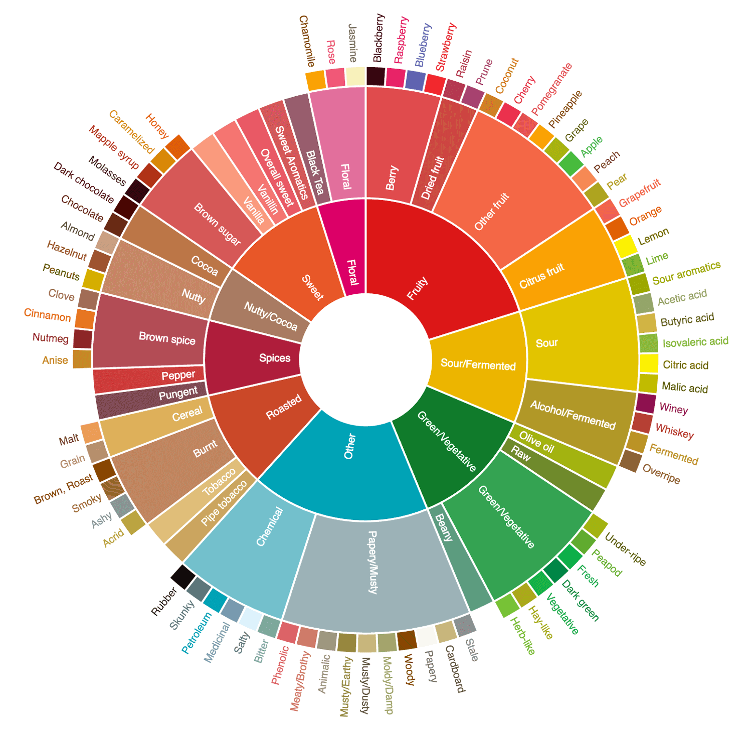 Coffee Flavor Wheel