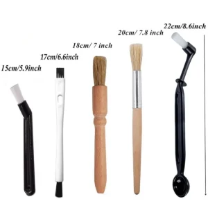 Coffee Brush Set Espresso Brush Kit Include Wooden Coffee Grinder Machine Cleaning Brush And Nylon Espresso 1