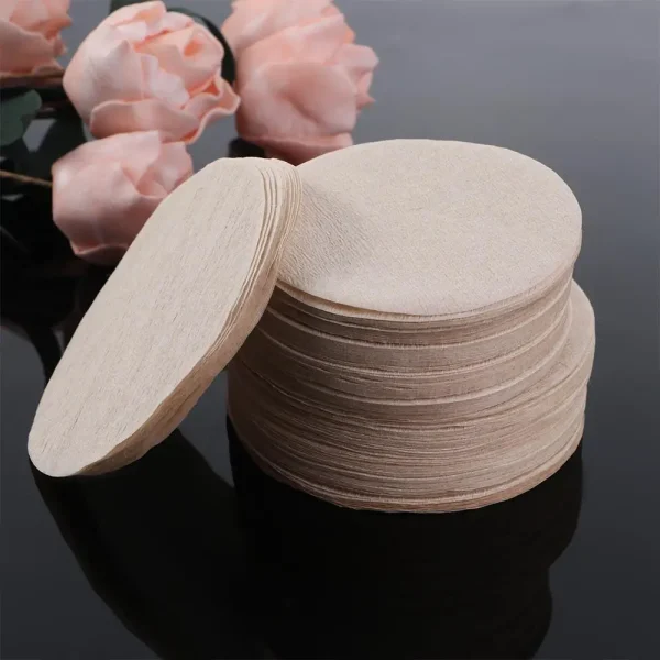 100pcs Espresso Dripper Moka Pot Coffee Filter Paper Cafe Strainer Paper Filtration Tool Coffee Maker Accessories 1